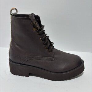 Secret Celebrity Women’s Living It Up Brown Lace-Up Boots, Size 8 M